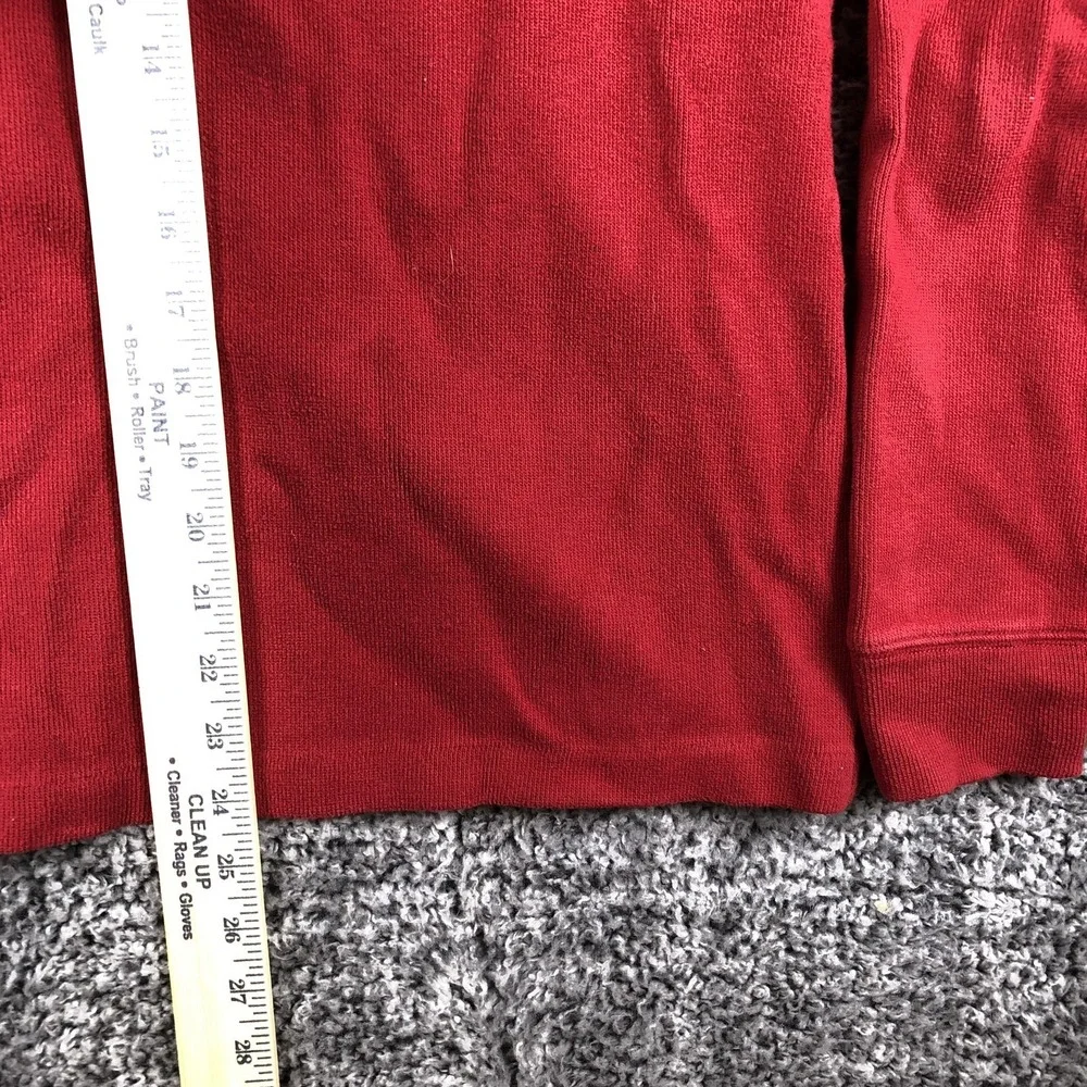 Polo Ralph Lauren Sweater‎ Mens Small Red 1/4 Zip Mock Neck Pullover Pony Logo